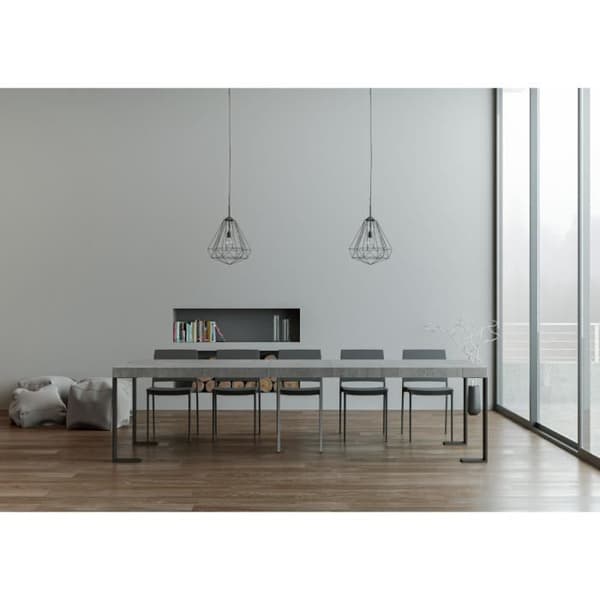 Tecno Premium Concrete Grey utdragbar väggkonsol - Barn - 14 platser Grå