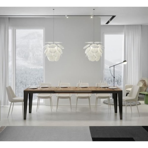FLAME Evolution 160 utdragbart bord - Naturlig ek - Brun - Vuxen