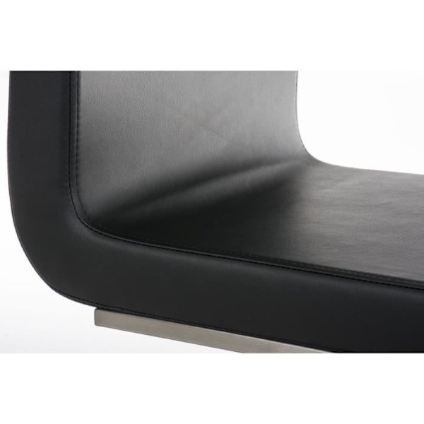 Belfort Cantilever stol i konstläder - CLP - Svart - Modern - 40x90x50 cm Svart