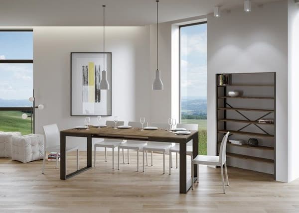 Uttökningsbart bord - ITAMOBY - Tecno Evolution - Valnöt - 90/180→284 cm - 12 platser Valnöt