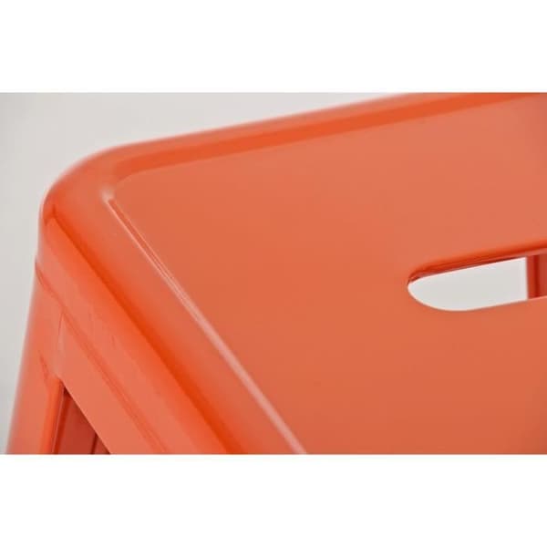 Set med 2 barstolar -MONTHIEUX (orange) orange