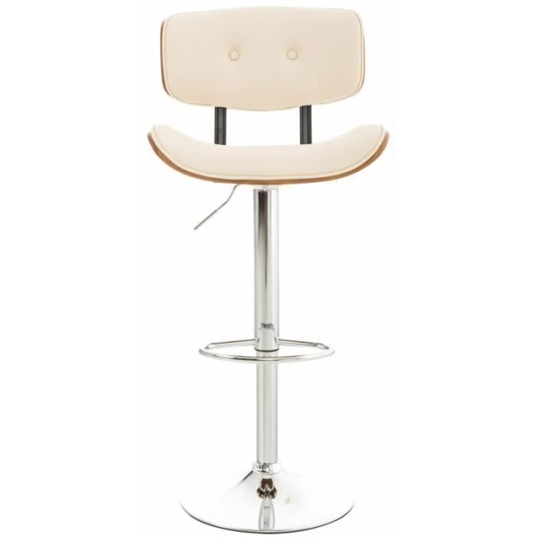 Sarnia I barstol - CLP - Brun - Modern - Ergonomisk träsits - konstläderöverdrag Valnöt/beige