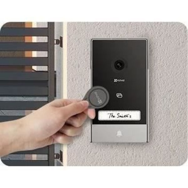 Video intercom system - EZVIZ - HP7 - 2K upplösning - Night vision - Kabelanslutning Svart silver