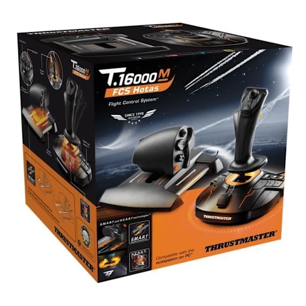 THRUSTMASTER Joystick T-16000 FCS HOTAS - PC Svart