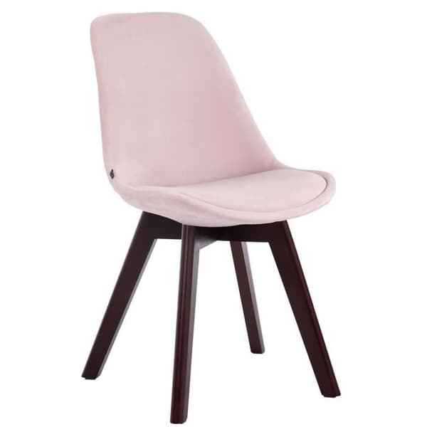 Set om 4 Stolar - CLP - Borneo V2 - Rosa - Massivträ - Inomhus rosa