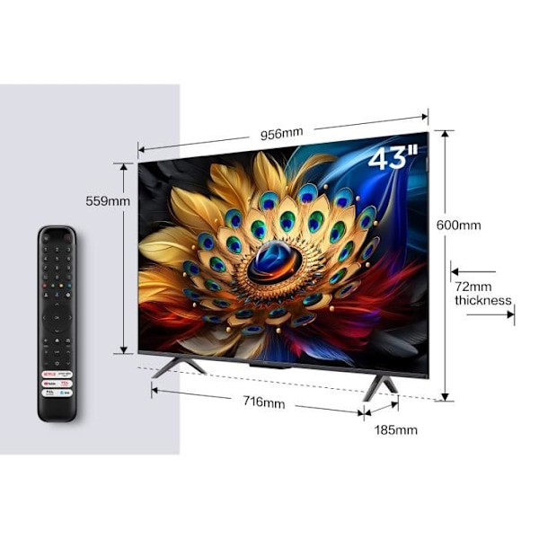 TCL 50C69B QLED Dolby Vision &
