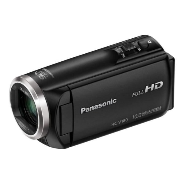 Panasonic HC-V180 videokamera - 1080p - 50 fps - 2,51 MP - 50x optisk zoom - Flash-kort