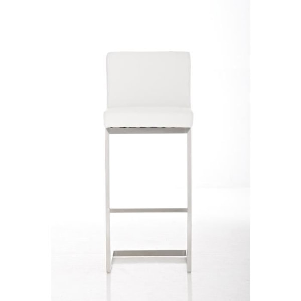 Set med 2 Paros barstolar i konstläder - CLP - Vit - Modernt - Design - Kök Vit