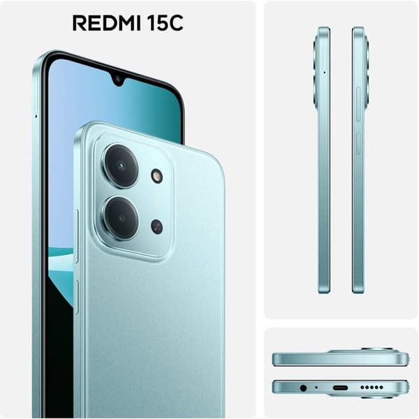 XIAOMI - Redmi 15C - 4 / 256 GB - Mintgrön Grön