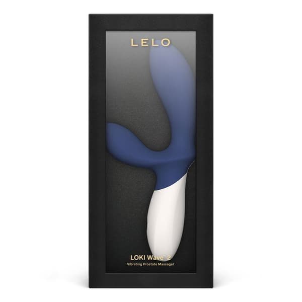 Prostatastimulator - LELO - LOKI Wave 2 - Silikon - Vattentät - 12 vibrationslägen Blå