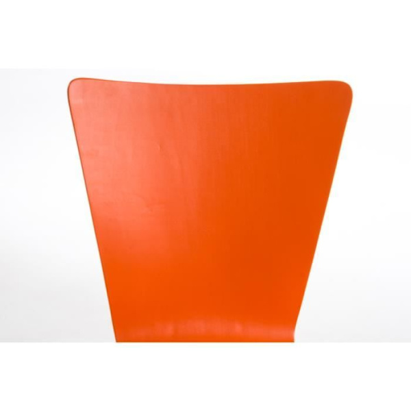 CLP Set med 4 stapelbara AARON-stolar, ergonomisk träsits Krom