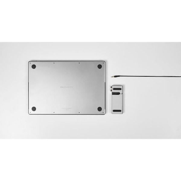 USB-C-dockningsstation - LMP - Kompakt Dock 2 - 6 portar - 4K - Kompatibel med MacBook M1/M2 Saturation Grå, Silver