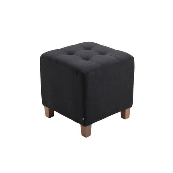 Taburett - SEYSSEL - Antik Glans - Svart - Tyg 100% polyester - Nutida design Svart