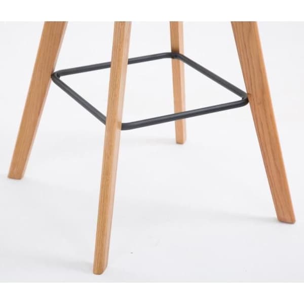 Set med 2 barstolar i tyg - CLP - Metz - Bekväm och robust - Modern design grädde