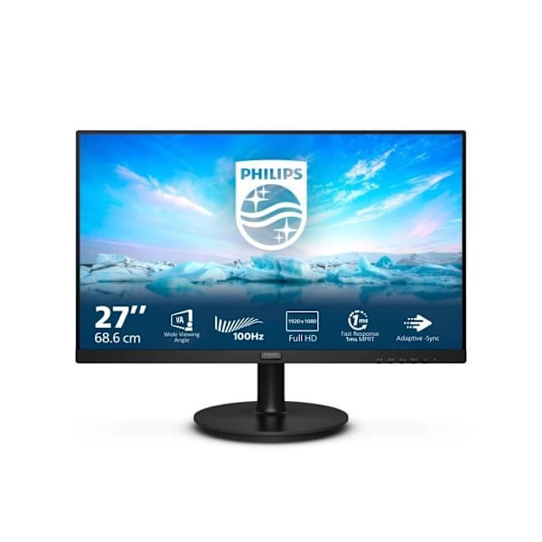 PHILIPS 271V8LAB/00 27p VA 1920x1080 16:9 HDMI D-SUB Svart