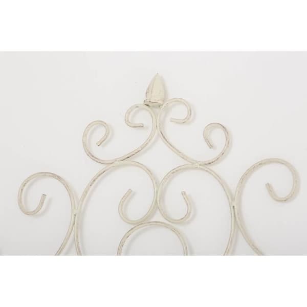 Väggtrellis - CLP - PAULA - Järn - 170 x 85 cm - Antik krämfärg antik grädde