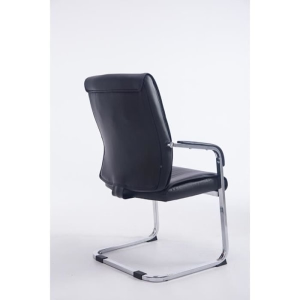 XL Anubis Visitor Chair - CLP - Svart - Imiterat läder - Med armstöd - Inomhus Svart