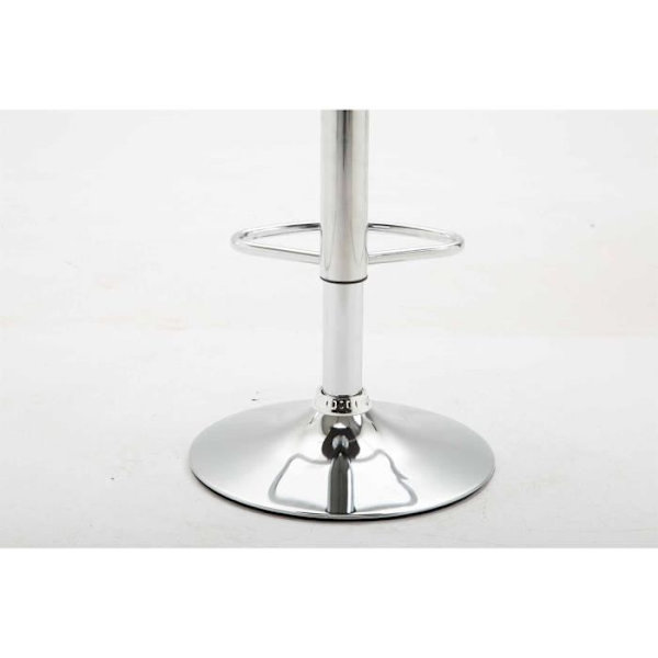 Set med 2 barstolar -CONFRANCON V2 Leatherette (kräm)