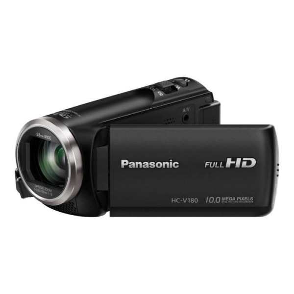 Panasonic HC-V180 videokamera - 1080p - 50 fps - 2,51 MP - 50x optisk zoom - Flash-kort