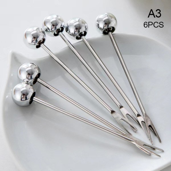 6 stk rustfrie gafler med oppbevaringsboks Björnredskap for A3 one size A3 one size