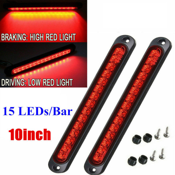 15 LED-förseglade släpvagnar Truck&Lorry Stop Bakre Stop Reverse Red One Size