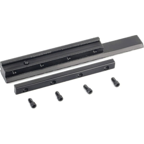 Taktisk 14-Slots Picatinny Weaver Rail 11mm til 20mm Skinnemontering Letvægts Skinneadapter