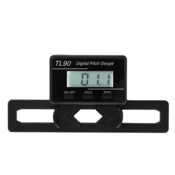 LCD-skærm Digital Pitch Gauge Skruv Pitch Gauge med Gyro Sensor til RC-fly