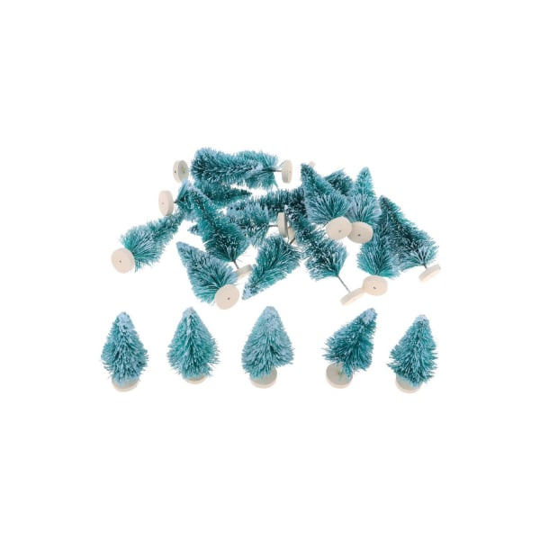 20 stk Dukkehus Miniatyr 6,5 cm Juletre Modell Ferie Fargerik