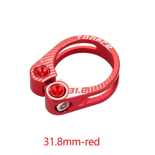 1 ST ENLEE 31,8MM Legering Cykelsæde Klemme Aluminium Mountain MTB Rød