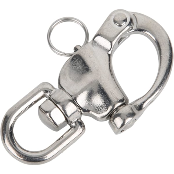 316 ruostumattomasta teräksestä valmistettu pikalukituskoukku kalliokiipeilyyn ja vuorikiipeilyyn, 12x70 mm kääntyvä silmukka (22*128 mm) 22*128mm