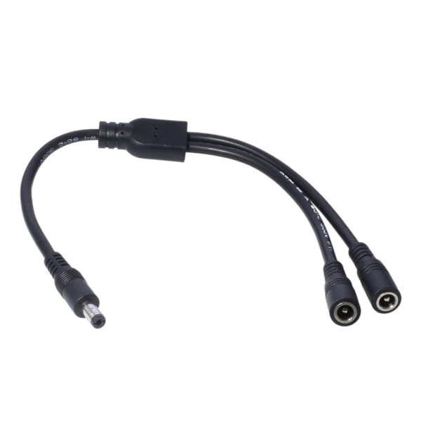 DC-strømsdeler-kabel 5,5x2,1mm/5,5x2,5mm 1 han til 2 hun strøm 5,5x2,1mm