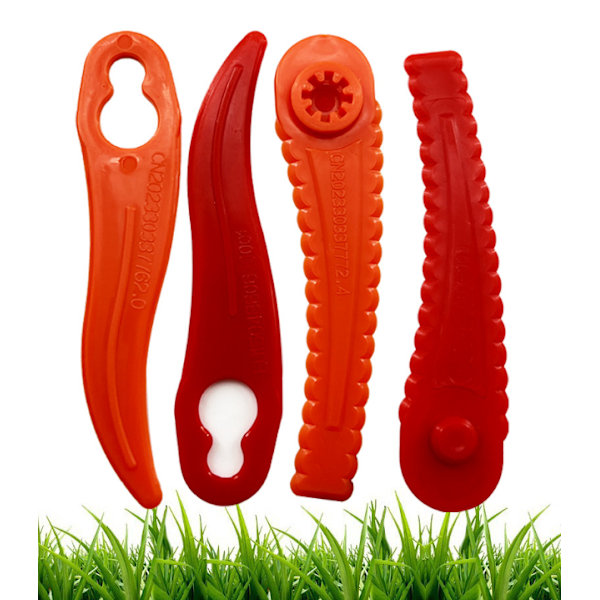 50-pack Helt Nya Böjda Bosch Grästrimmerblad för Bosch Durablade Art 23-18 LI Art 26-18 LI Grästrimmers L92