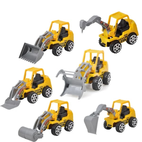 Lekebiler for barn, bulldosermodell, plastkonstruksjon, DUMPER EBTRACTOR, minipresenter for gutter, 8 stiler Tilfeldig stil 1 stk