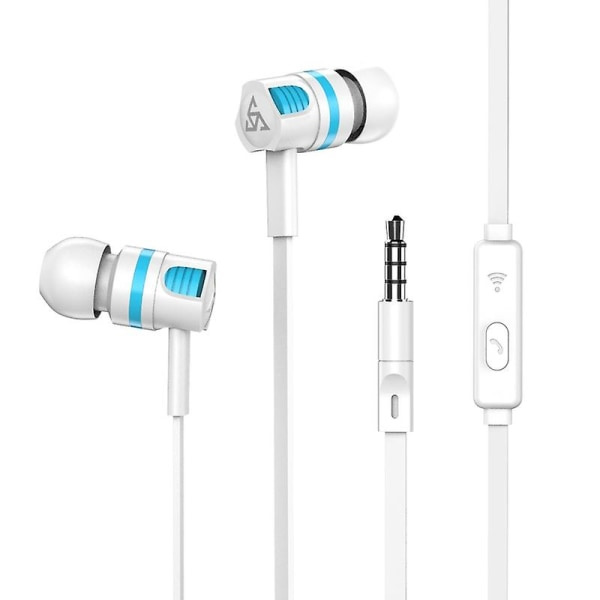 T2 Snygga 3,5 mm in-ear stereohörlurar Telefonheadset med mikrofon Li