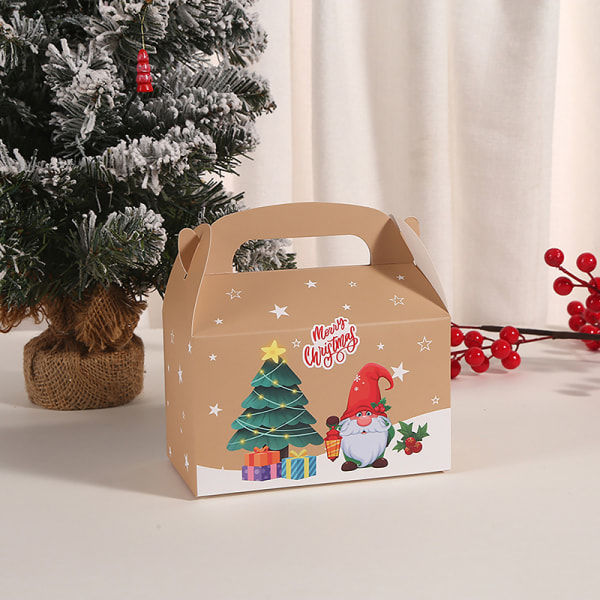 4 stk kakeboksform God jul Godisbokser Vesker jul B one size B one size