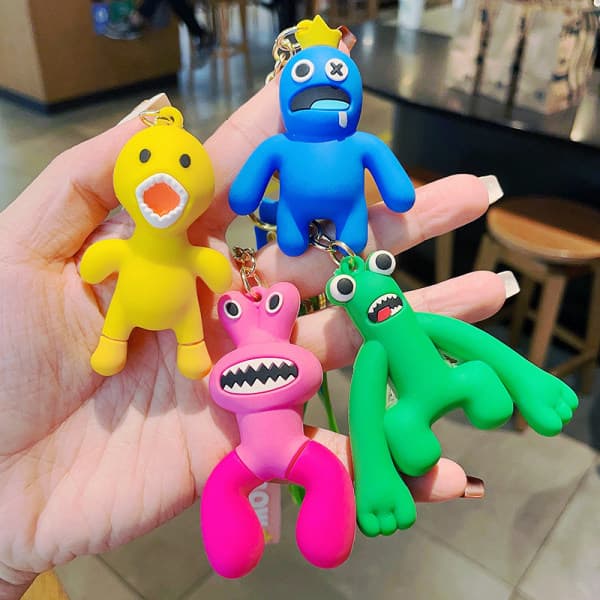 Roblox Rainbow Friends nøgleringe e nøglering blå monster pink