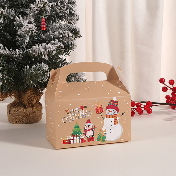 4 stk kakeboksform God jul Godteribokser Vesker jul En størrelse A one size