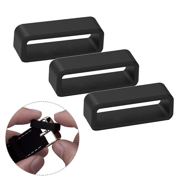 12-30mm Silikon Ersättning Elastisk Armbandsur Rem Band Loop Ring Tillbehör