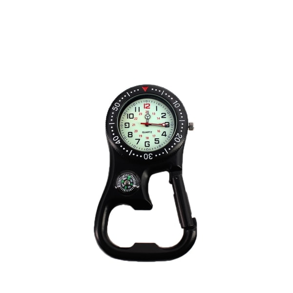 Clip-on karbinhake Luminous Face Backpacker Fob Watch blå