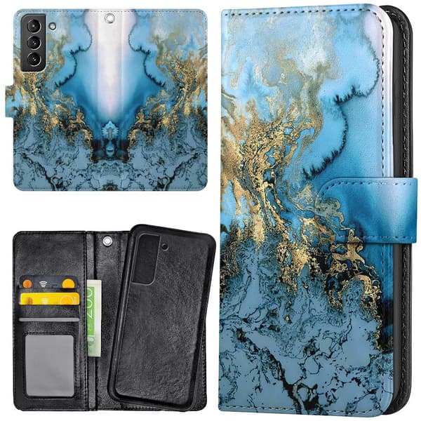Samsung Galaxy S21 - Wallet Case/Case Art Mønster Multicolor multif\u00e4rg