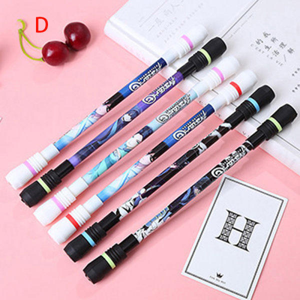 Spinning Pen Kreativ Tilfeldig Flash Roterende Gaming Gel Penner for D one size D one size
