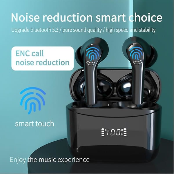 Bluetooth 5.0 hörlurar ja mikrofoni Buds Plus
