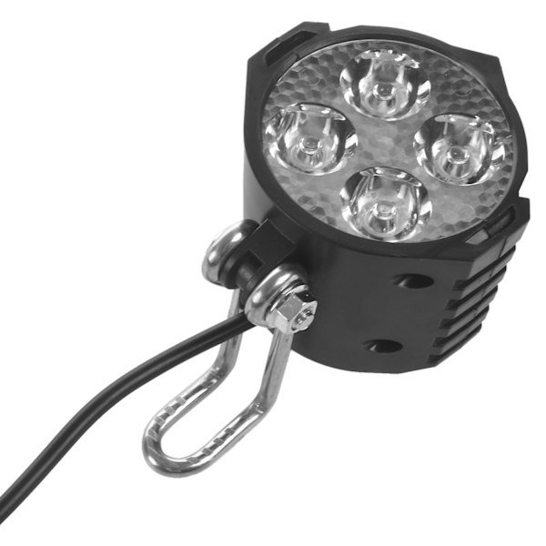 E-cykel LED-forlygte 12v 24v 36v 48v 60v 72v Cykellampe med horn Vandafvisende Forlygte