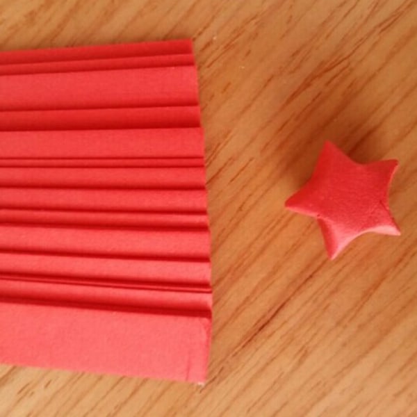 Origami Lucky Star pappersremsor Vikbara pappersband Färger Flerfärgad i en one size
