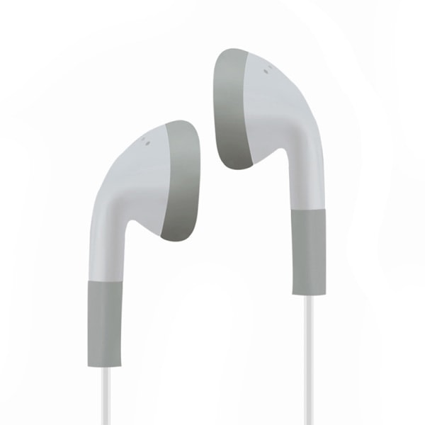 Klassiska in-ear hörlurar 3,5 mm bas stereo musik hörlurar White