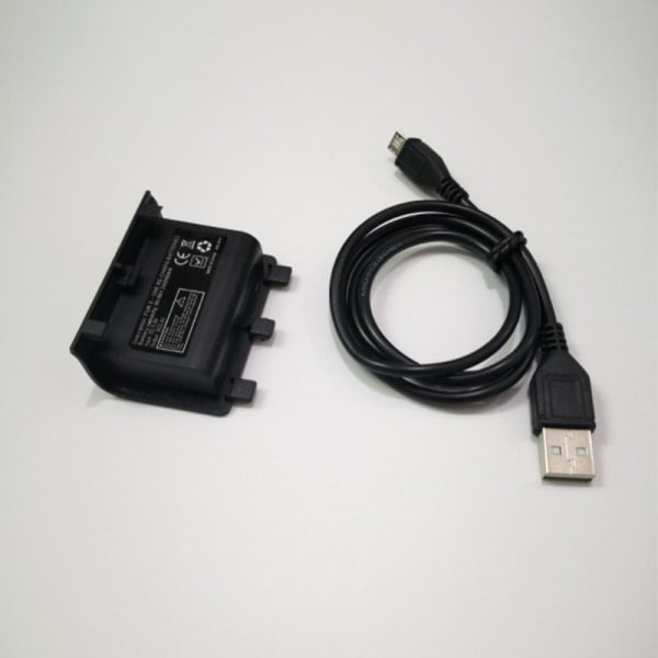 2400mAh uppladdningsbart backup-batteripaket med USB-kabel för XBO Black onesize Black onesize