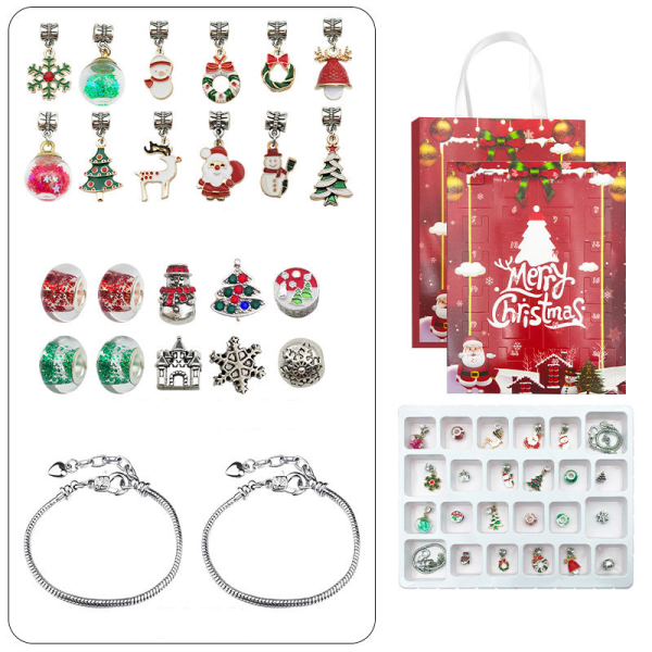 24 Countdown Kalender Advent Surprise Blind Box Julberlock Gold