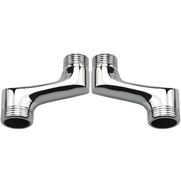 Brusearmbuefitting, messing albue reduceringsfitting, justerbar drejearm, væg albuefitting, offset fitting 1/2 3/4, krom A