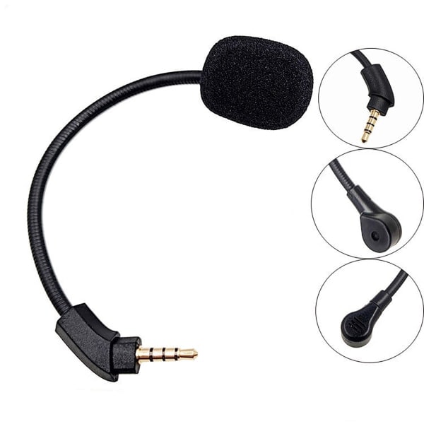 Ersättningsmikrofon för spel, 3,5 mm Aux, gåsnakemikrofon, för Kingston HyperX Cloud Revolver S-spelheadset