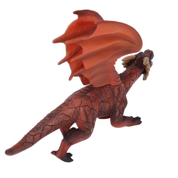 Simulerad Fiery Dragon Model Naturligt utseende Flygande dinosauriefigur för samlingsdekoration